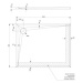 OMNIRES STONE obdélníková sprchová vanička s kamennou strukturou, 80 x 100 cm bílá mat /BM/ STON