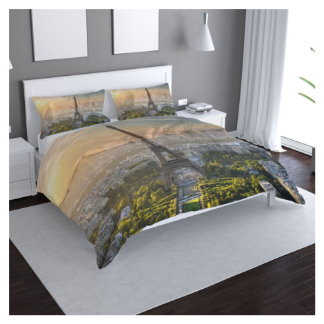 Povlečení Paříž Eifellova věž Skyline - 140x200 / 90x70