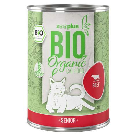 Výhodné balení zooplus Bio Senior 12 x 400 g - bio hovězí