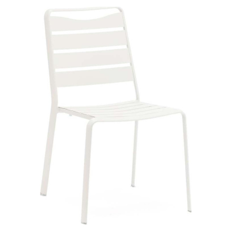 Bílé kovové zahradní židle v sadě 4 ks Spring – Ezeis