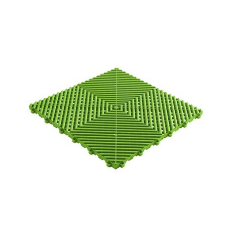 Swisstrax dlaždice modulární podlahy typu Ribtrax Pro 40×40 cm barva Techno Green zelená