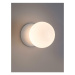Nova Luce Nástěnné kulaté světlo Zero - 5 W, G9, bílé sklo a bílá sádra NV 9577013