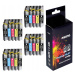 20x Inkoust pro Brother LC1100 LC980 DCP-145C 165C 375