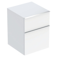 Geberit iCon - Boční skříňka, 450x600x476 mm, 2 zásuvky, lesklá bílá 502.315.01.2