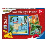 Ravensburger Pokémon Puzzle: Vypusťte Pokémony, 3x49 dílků