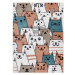 Dywany Łuszczów Dětský kusový koberec Fun Gatti Cats pink - 200x290 cm