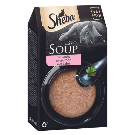 Sheba Classic Soup kapsičky 80 x 40 g výhodné balení - Losos