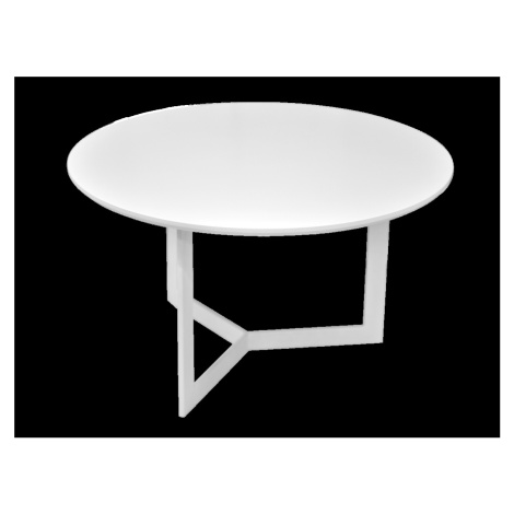 Konferenční stolek THURETI 50, bílá/bílá