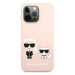 Karl Lagerfeld KLHCP13LSSKCI hard silikonové pouzdro iPhone 13 / 13 Pro 6.1" light pink Silicone