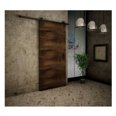 KIER Posuvné dveře RETRO | 90 cm Barva: jasan tmavý