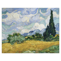 Obrazová reprodukce Wheatfield with Cypresses, 1889, Vincent van Gogh, 40 × 30 cm