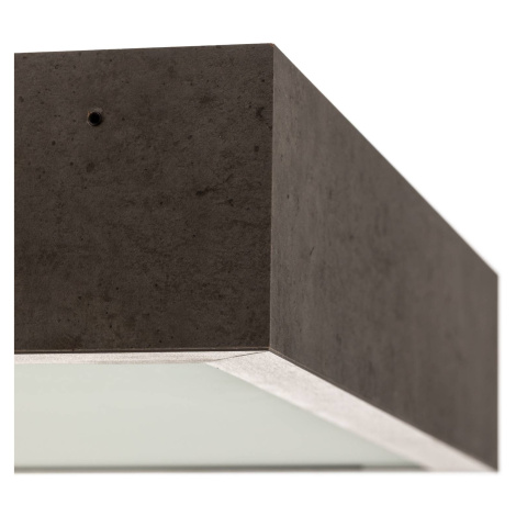Argon Stropní světlo Tromsö, 40x40 cm, betonově šedá