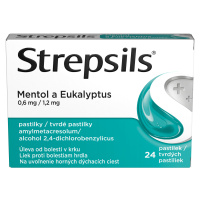 STREPSILS Mentol a eukalyptus 0.6mg/1.2mg 24 pastilek