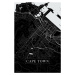 Mapa Cape Town black, (26.7 x 40 cm)