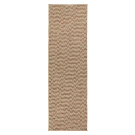 BT Carpet - Hanse Home koberce Běhoun Nature 104267 Beige/Terra – na ven i na doma - 80x500 cm