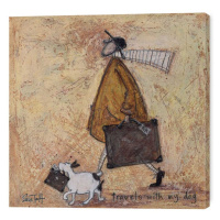 Obraz na plátně Sam Toft - Travels with the Dog, (40 x 40 cm)