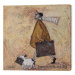 Obraz na plátně Sam Toft - Travels with the Dog, (40 x 40 cm)