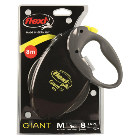 Flexi GIANT M neon - 8m/25kg pásek