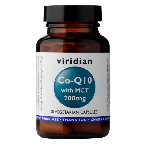 Viridian Koenzym Q10 s MCT 200mg 30 kapslí