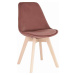 Tempo Kondela Židle LORITA, růžová/buk + kupón KONDELA10 na okamžitou slevu 3% (kupón uplatníte 