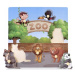 TULIMI Dřevěné zábavné, vkládací puzzle Tulimi - Zoo - 6 dílků