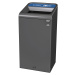 Rubbermaid Nádoba na tříděný odpad Configure™, objem 125 l, ušlechtilá ocel / modrá