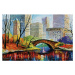 Plakát, Obraz - Leonid Afremov - Central Park New York, 91.5 × 61 cm