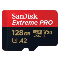 Paměťová karta SANDISK EXTREME PRO microSDXC 128GB 200/90 MB/s UHS-I U3 (SDSQXCD-128G-GN6MA)