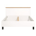 Dřevěná postel Azur 160x200, bílá, dub artisan