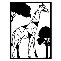 Vsepropejska Žirafa dekorace na zeď Rozměr (cm): 38 x 27, Dekor: Černá