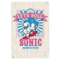 Plakát, Obraz - Sonic the Hedgehog - Let‘s Roll, 61 × 91.5 cm