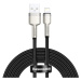 Kabel USB cable for Lightning Baseus Cafule, 2.4A, 2m, black (6953156202283)