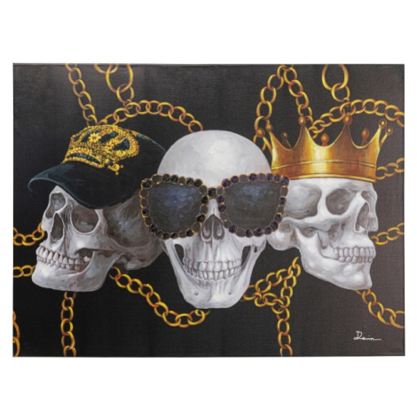 KARE Design Obraz na plátně Skull Gang 90x120cm