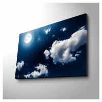 Wallity Obraz s LED osvětlením SVIT MĚSÍCE 45 x 70 cm