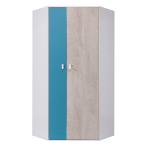 Rohová skříň do studentského / dětského pokoje Planet - Meblar