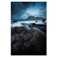 Fotografie Uttakleiv beach on lofoten, norway, Beckerworks, 26.7 × 40 cm