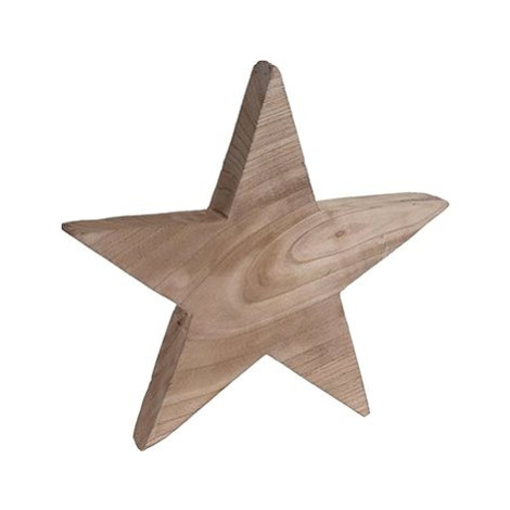 H&L Dřevěná dekorace Star, 38cm