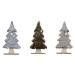 Dekorační vánoční stromeček s kožešinou LUSH 41 cm - různé barvy Barva: Tmavě šedá