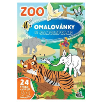 Omalovánky A4 se samolepkami ZOO