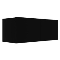 TV stolek černý 80x30x30 cm dřevotříska