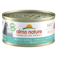 Almo Nature HFC Jelly pstruh a tuňák, 6 × 70 g