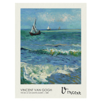 Obrazová reprodukce The Sea at Les Saintes-Maries-de-la-Mer (1888), Vincent van Gogh, 30 × 40 cm