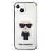 Karl Lagerfeld KLHCP13SHIKCK hard silikonové pouzdro iPhone 13 Mini 5.4" transparent Ikonik Karl