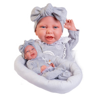 ANTONIO JUAN - 33228 CARLA - realistická panenka miminko s měkkým látkovým tělem - 42 cm