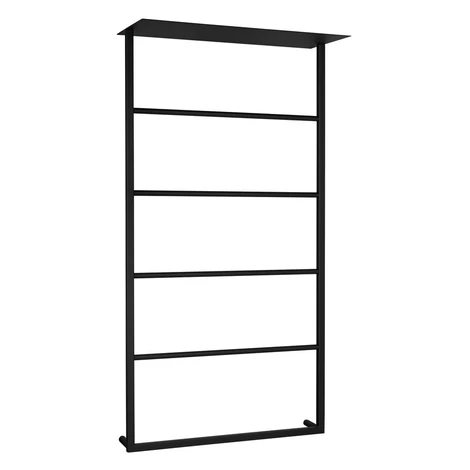 Sapho SKA nástěnný sušák ručníků s policí 604x1184x252mm, černá mat