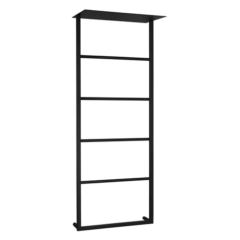 Sapho SKA nástěnný sušák ručníků s policí 454x1184x252mm, černá mat