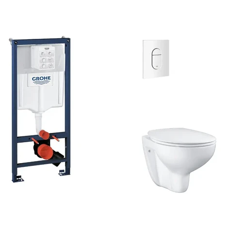 Grohe SANI11BB3118 - Set předstěnové instalace, klozetu, sedátka SoftClose a tlačítka Arena Cosm