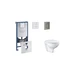 Grohe SANI11BB5102 - Set předstěnové instalace, klozetu, sedátka SoftClose a tlačítka Skate Cosm