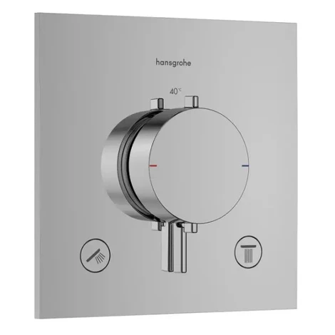 Hansgrohe 33711000 - Termostatická baterie pod omítku, pro 2 spotřebiče, chrom