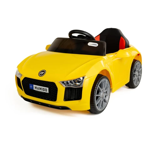 Mamido Elektrické autíčko Fast Wing eko-kůže žluté